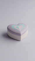 Heart motif wooden jewelry box